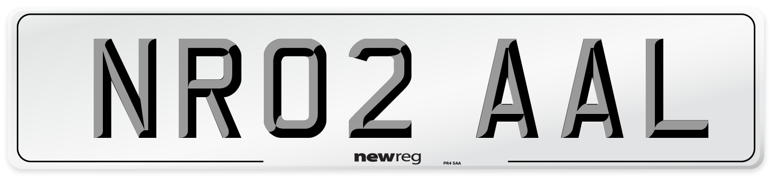 NR02 AAL Number Plate from New Reg